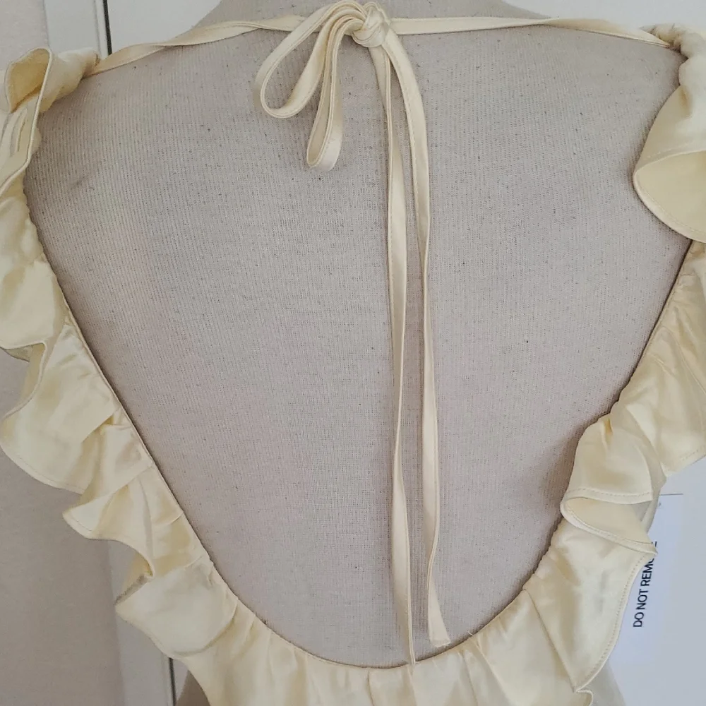 Princess Polly Yellow Ruffle Mini Dress Size 2 - Picture 6 of 13